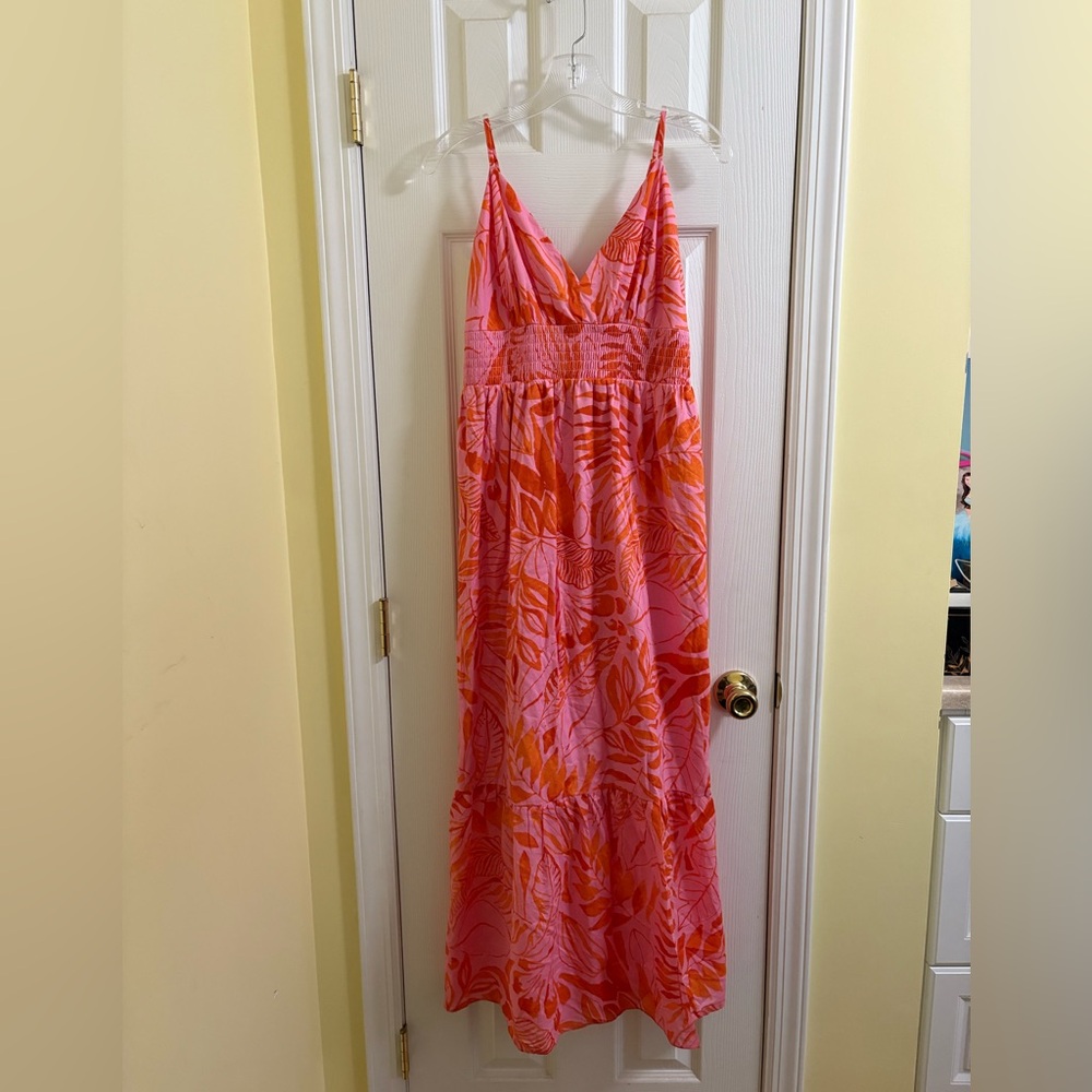 Tropical Pink Maxi Dress